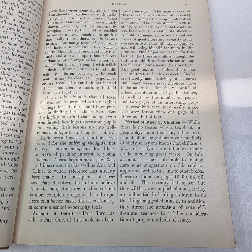 Macmillan‎ American Geography Textbooks 1927, 1934 Set of 2, GUC